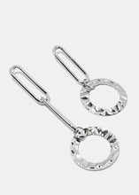 Load image into Gallery viewer, Hammered Metal Dangle Earrings
