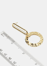 Load image into Gallery viewer, Hammered Metal Dangle Earrings
