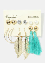 Load image into Gallery viewer, 6-Pair Multi Design Tassel Earrings Set
