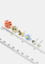Load image into Gallery viewer, 6-Pair Flower Inspired Stud Earrings
