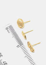 Load image into Gallery viewer, 3-Pair Heart Earrings
