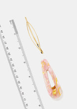 Load image into Gallery viewer, 2-Piece Resin &amp; Metal Hair Clips
