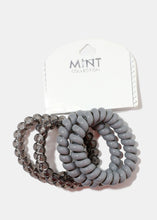 Load image into Gallery viewer, 4-Piece Neutral Spiral Hair Ties
