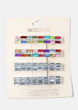 Load image into Gallery viewer, 4-Piece Gemstone Studded Colorful Hair Pins
