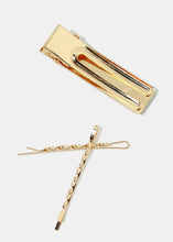Load image into Gallery viewer, 3-Piece Gemstone Studded Hair Pin
