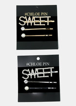 Load image into Gallery viewer, 3-Piece &quot;SWEET&quot; Hair Pins
