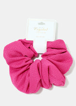 Load image into Gallery viewer, Textured Large Solid Color Scrunchies
