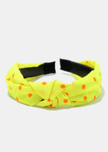 Load image into Gallery viewer, Polka Dot Knotted Headband
