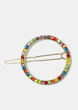 Load image into Gallery viewer, Circled Rhinestone Hair Pins
