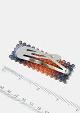 Load image into Gallery viewer, 2-Piece Rectangle Beaded Hair Pins
