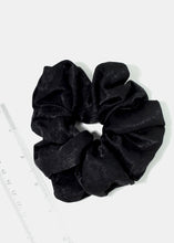 Load image into Gallery viewer, Satin-Like Black Scrunchie
