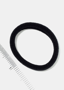 18-Piece Black Hair Elastics