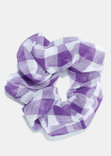 Load image into Gallery viewer, Plaid Print Scrunchie
