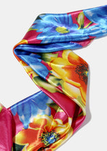 Load image into Gallery viewer, Flower Print Satin Bandana
