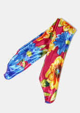 Load image into Gallery viewer, Flower Print Satin Bandana

