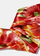 Load image into Gallery viewer, Flower Print Satin Bandana
