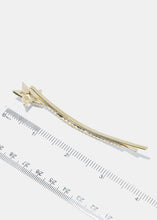 Load image into Gallery viewer, 2-Piece Rhinestone &amp; Pearl Star Hair Pins
