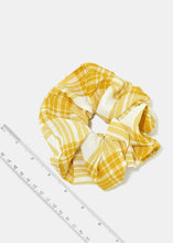 Load image into Gallery viewer, Large Plaid Scrunchie
