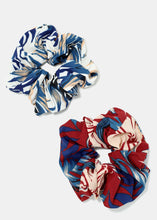 Load image into Gallery viewer, Large Leaf Print Scrunchies

