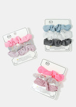 Load image into Gallery viewer, 3-Piece Glitter Scrunchies
