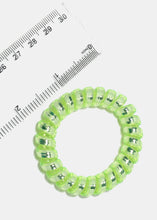 Load image into Gallery viewer, 4-Piece Metallic Spiral Hair Ties
