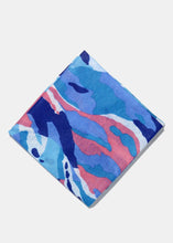 Load image into Gallery viewer, Multi-Use Blue Retro Face Covering Scarf

