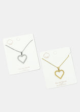 Load image into Gallery viewer, Heart Pendant Chain Necklace
