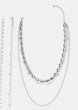 Load image into Gallery viewer, Mixed Layered Chain Necklace
