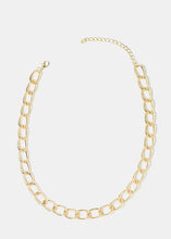 Load image into Gallery viewer, Chain Link Gold Choker Neclace
