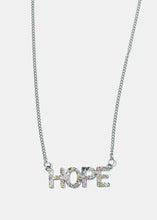 Load image into Gallery viewer, Rhinestone &quot;HOPE&quot; Pendant Necklace
