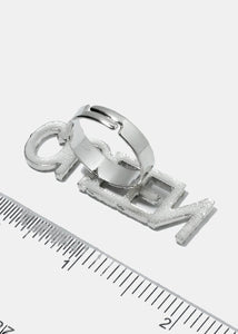 "QUEEN" Rhinestone Ring