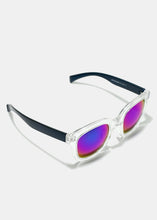 Load image into Gallery viewer, Retro Thick Frame Reflective Sunglasses
